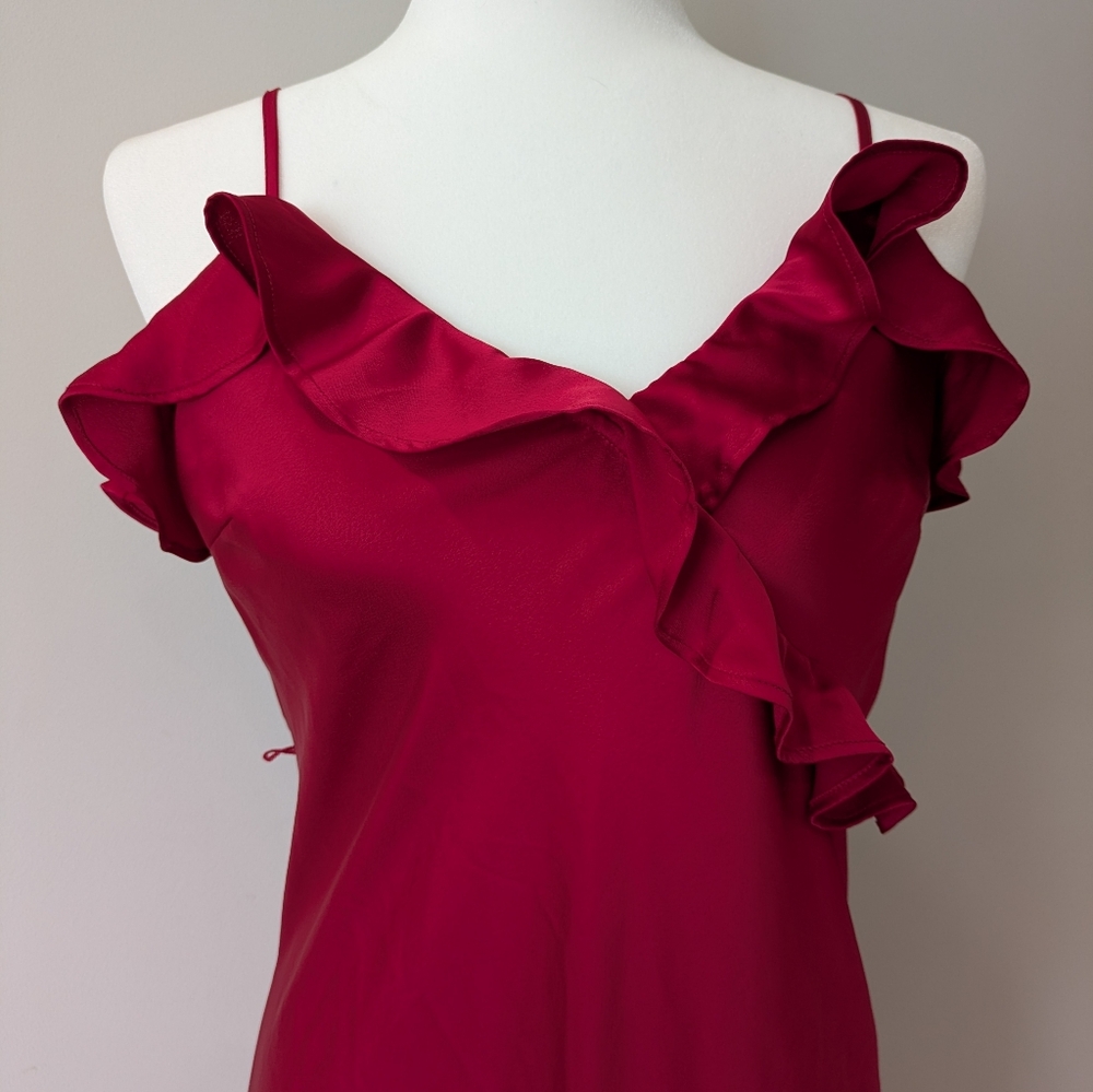 Red Rouge Ruffle Dress - Picture 2 of 5